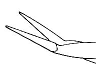 Vannas Angled Capsulotomy Scissors - E3389